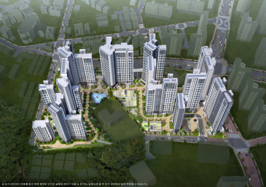 김포 북변 우미린 파크리브 조감도